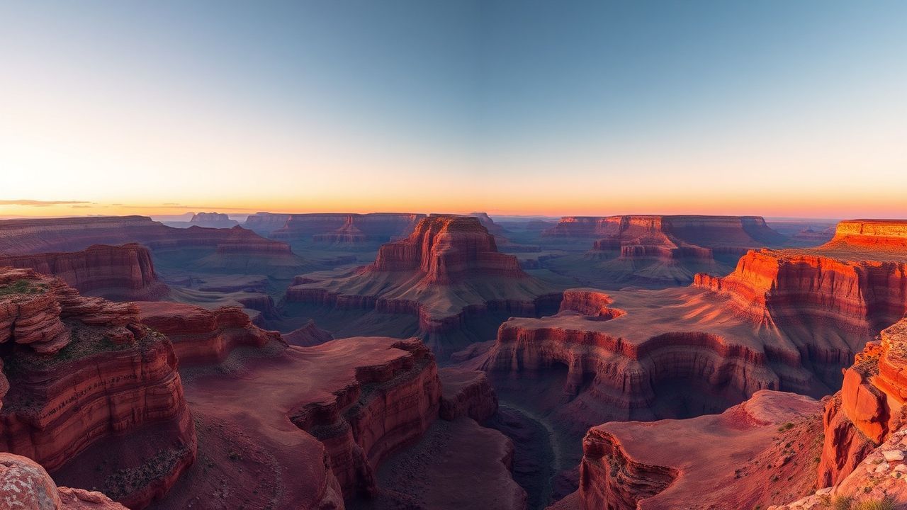 Majestic Grand Canyon Red at Sunrise