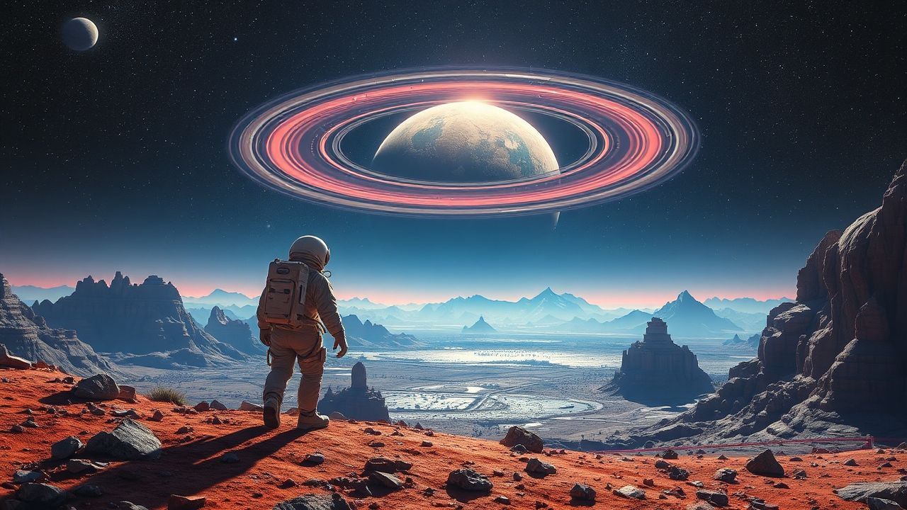 Magnificent Astronaut Alien Planet