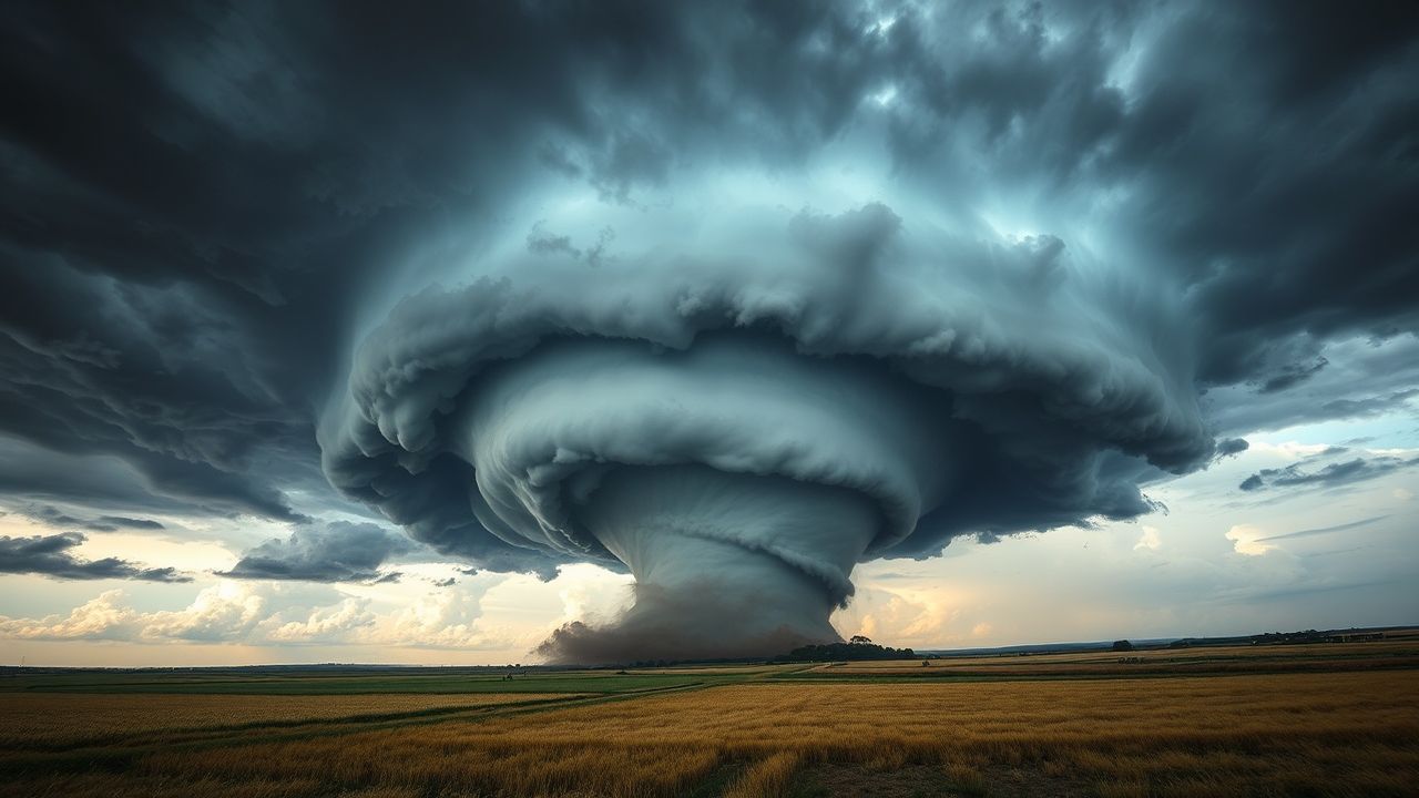 Exquisite Tornado Supercell Structure Drama