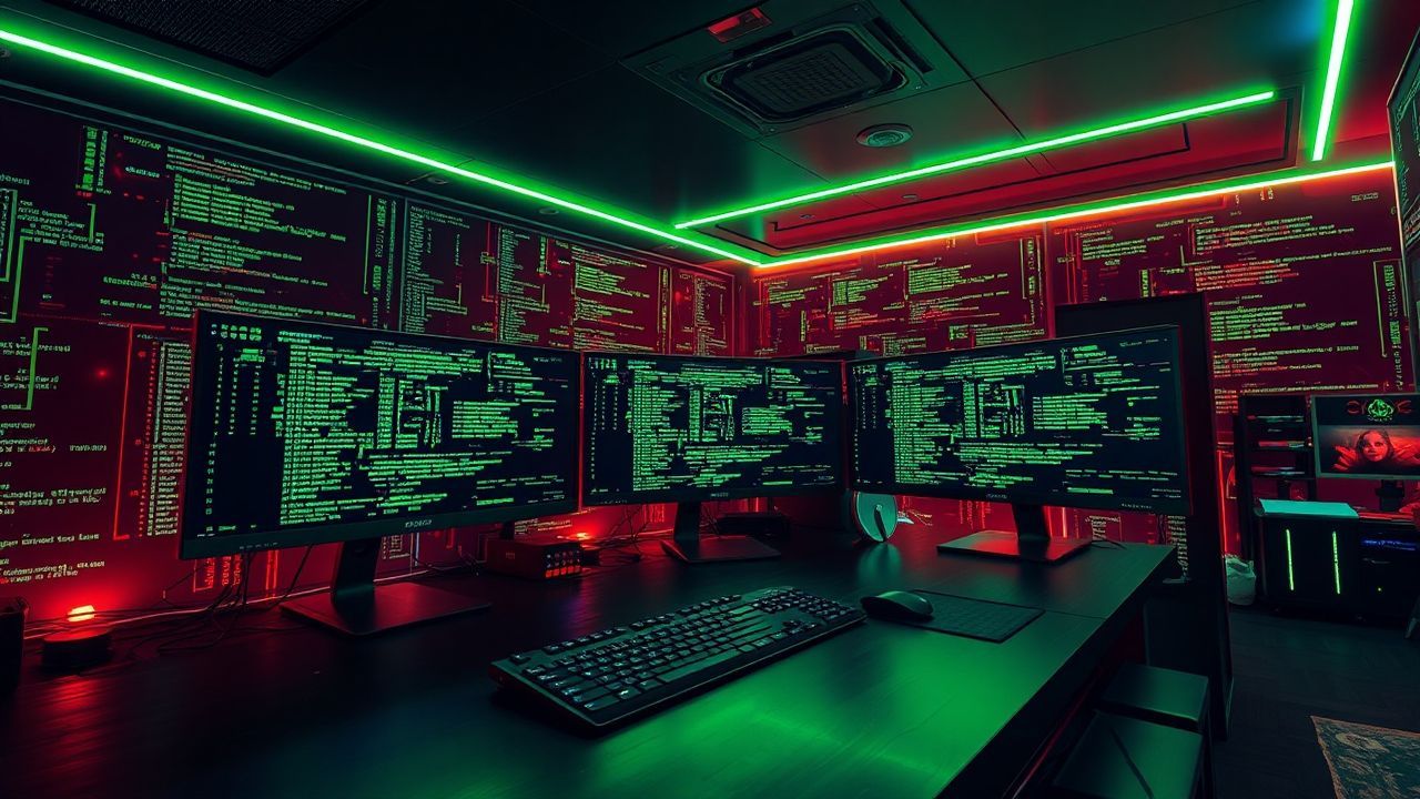 Dramatic Hacker Den Screens