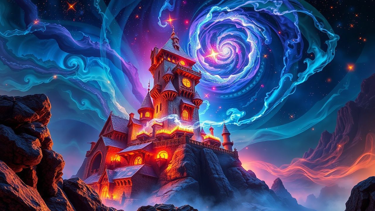 Ornate Wizard Tower Energy Magic