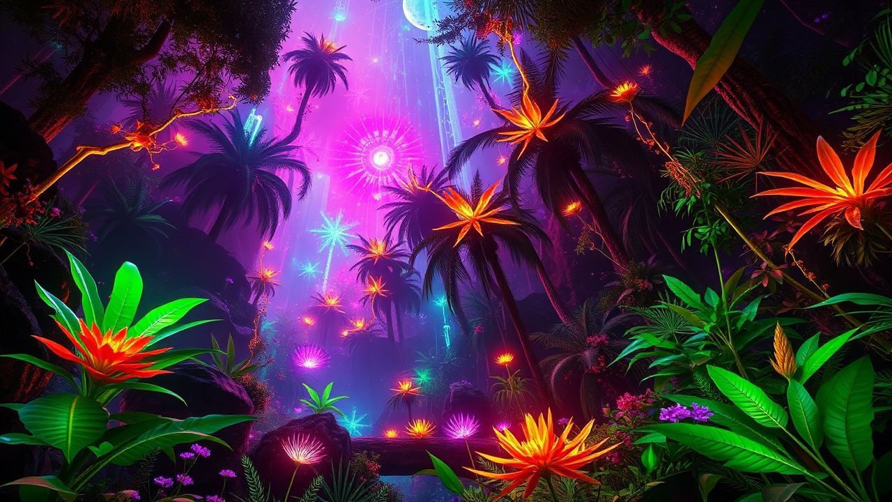 Vast Alien Jungle Bioluminescent