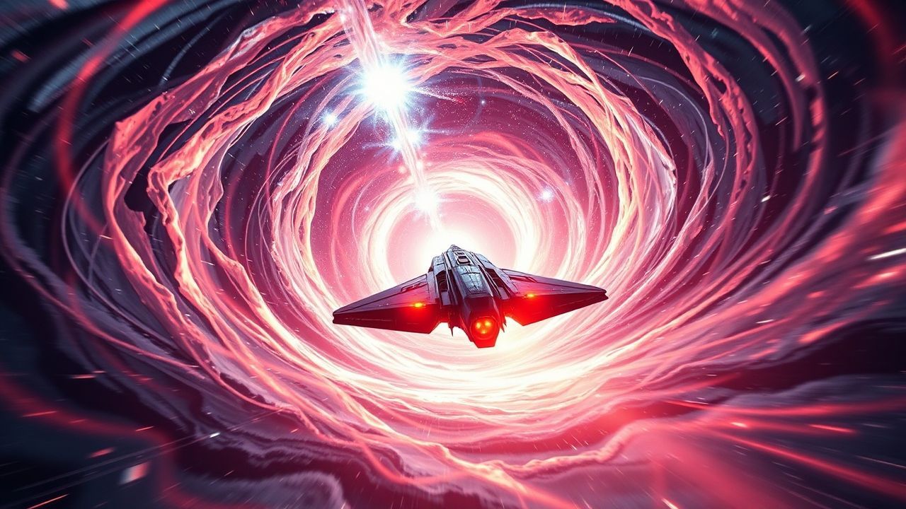 Eternal Interstellar Ship Approaching