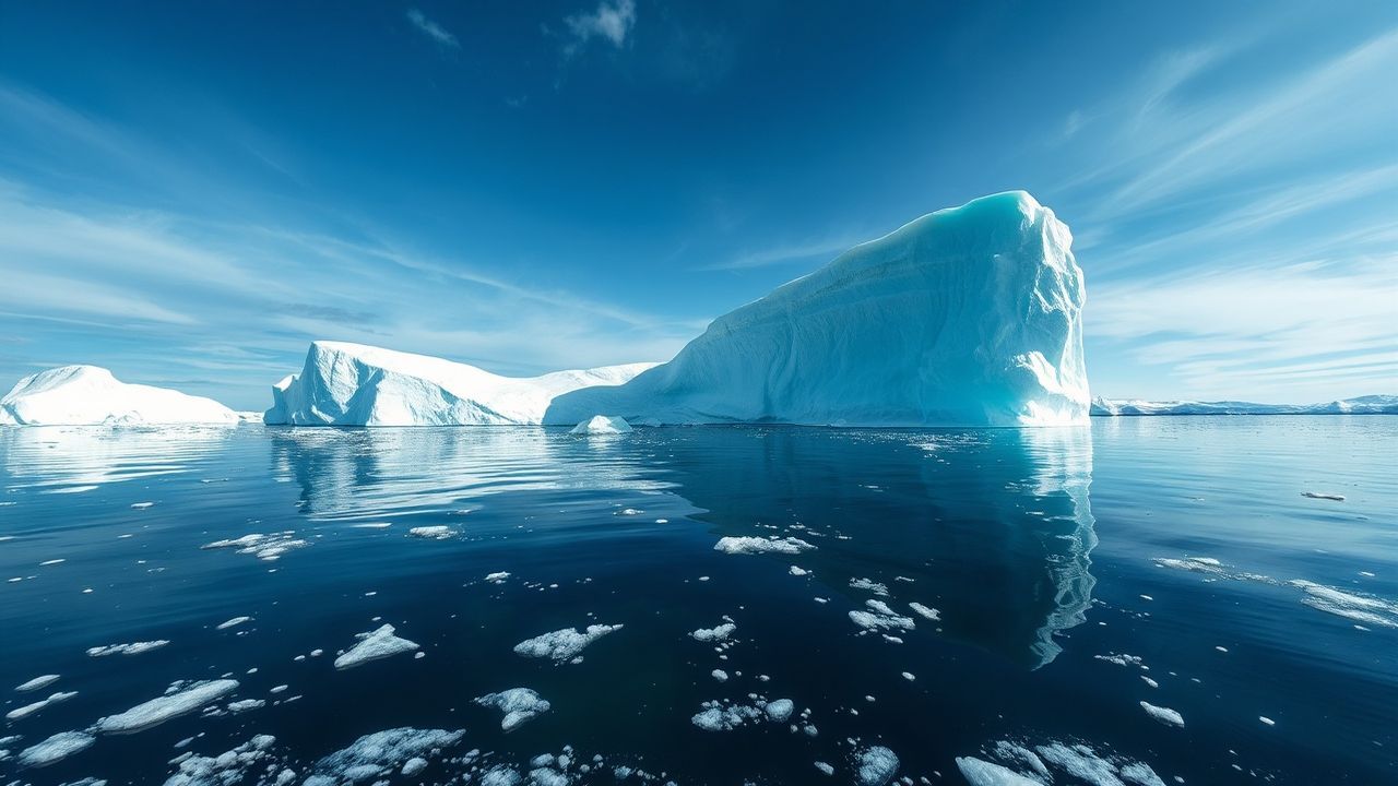 Sublime Iceberg Sculpture Floating