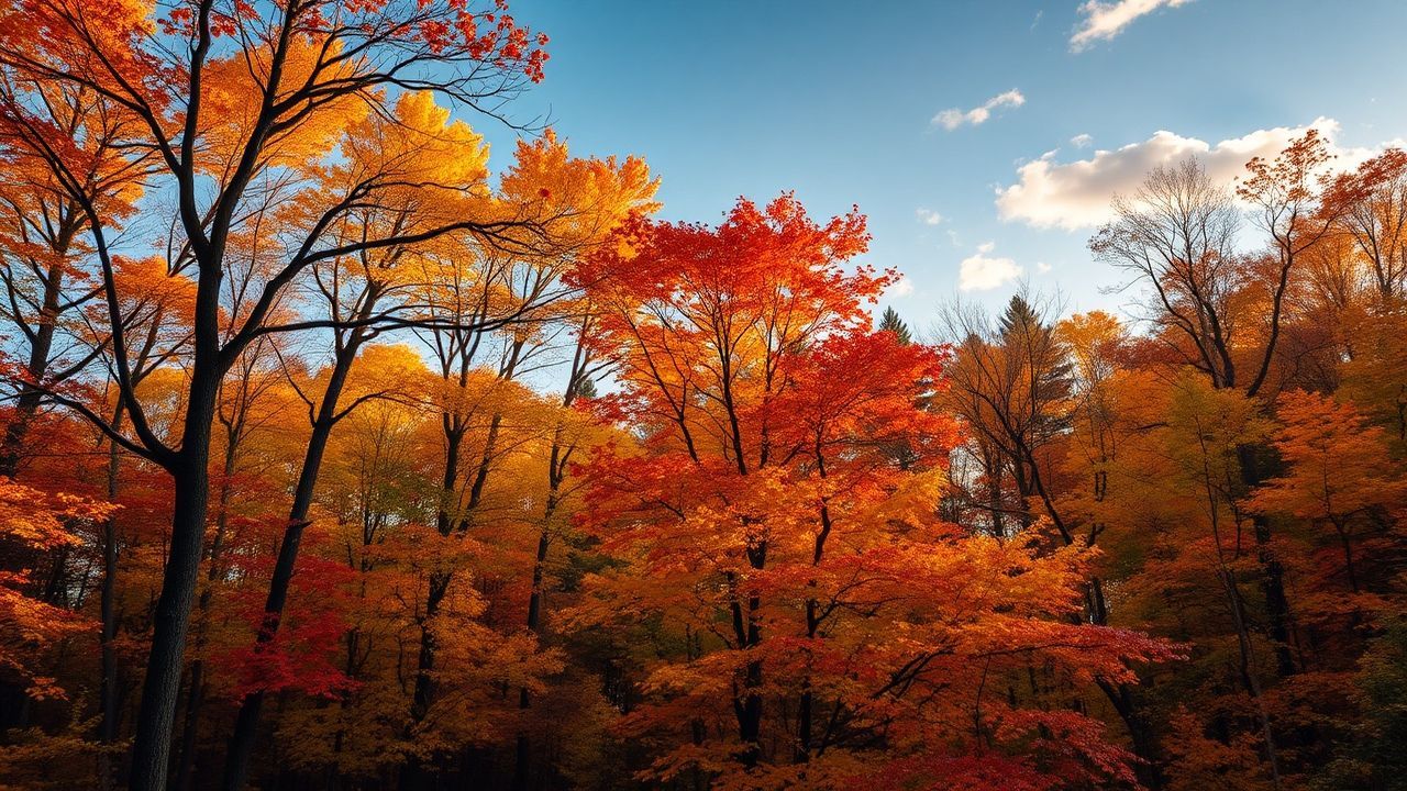 Wild Forest Explosion Colors in Autumn