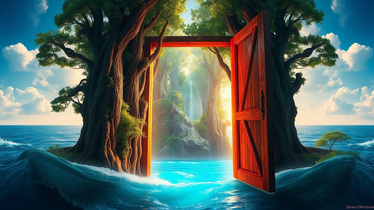 Wondrous Door Ocean Opening