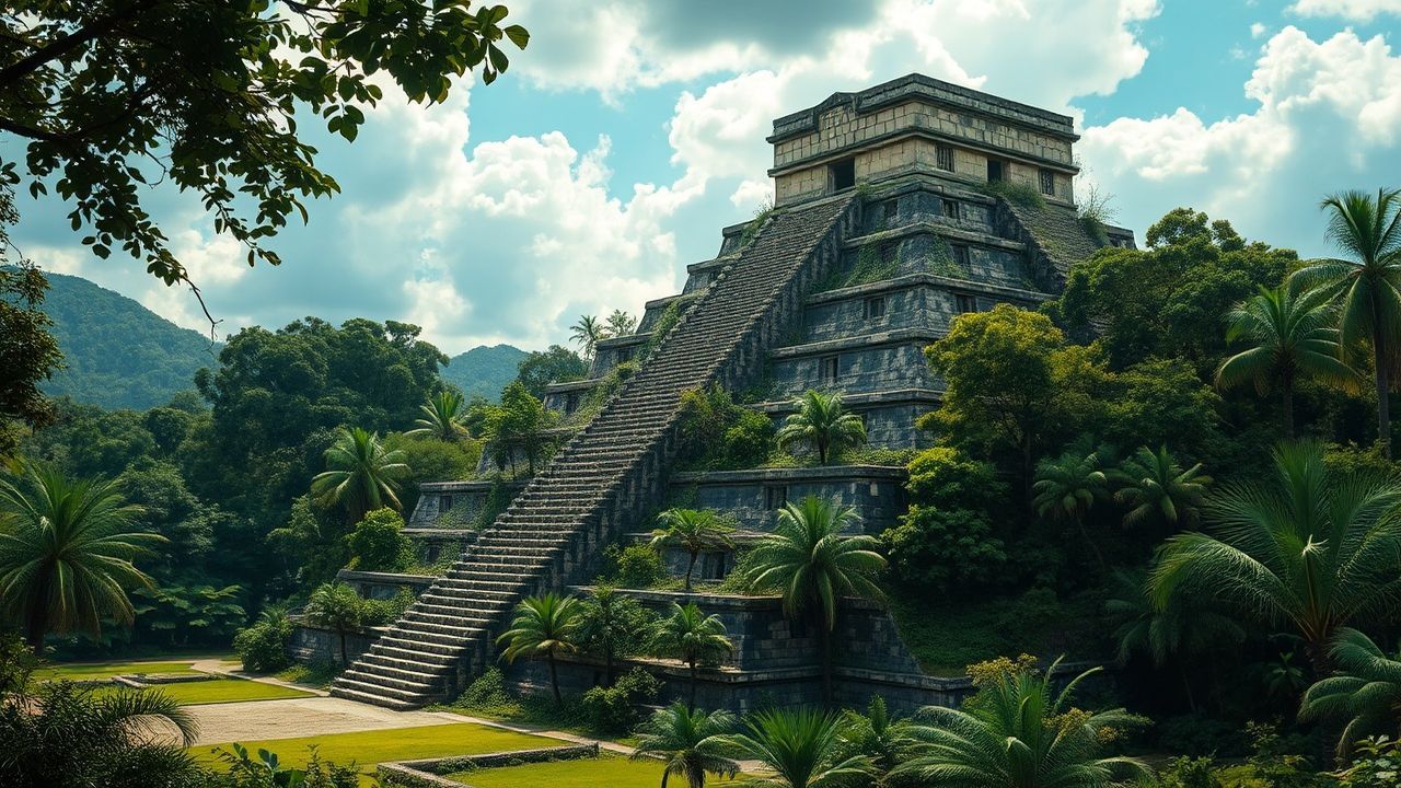 Spectacular Mayan Pyramid Jungle Ruins