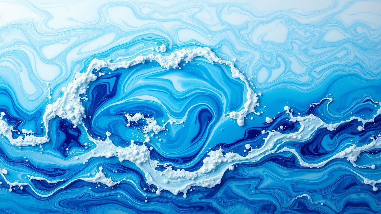 Radiant Resin Art Ocean