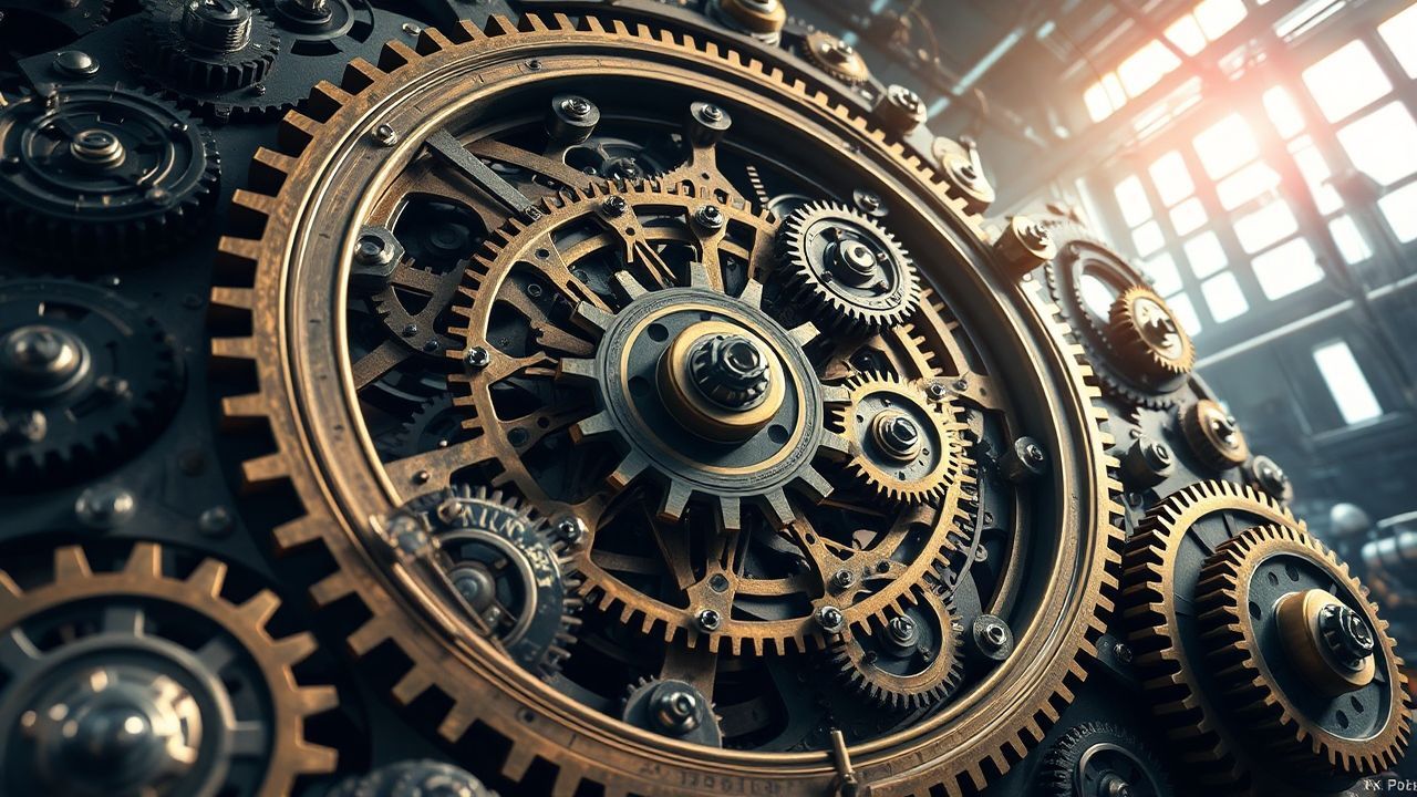 Radiant Clockwork Mechanism Gears