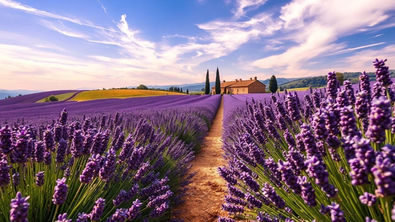 Awe-Inspiring Provence Lavender Farmhouse in Summer