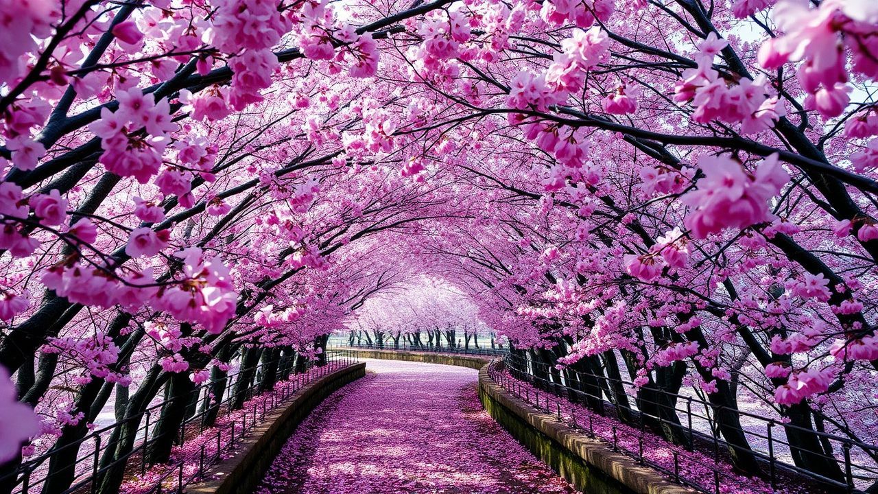 Stunning Japan Cherry Blossom in Spring