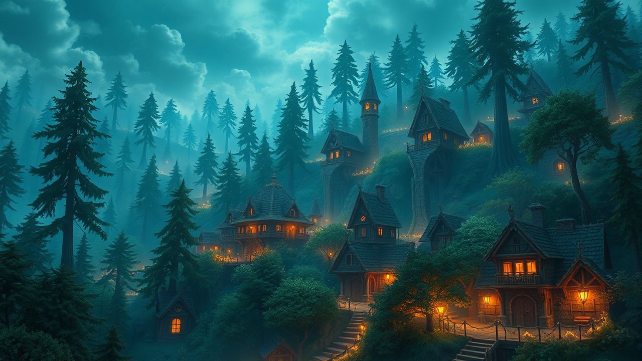 Remarkable Elven City Treehouses Magic