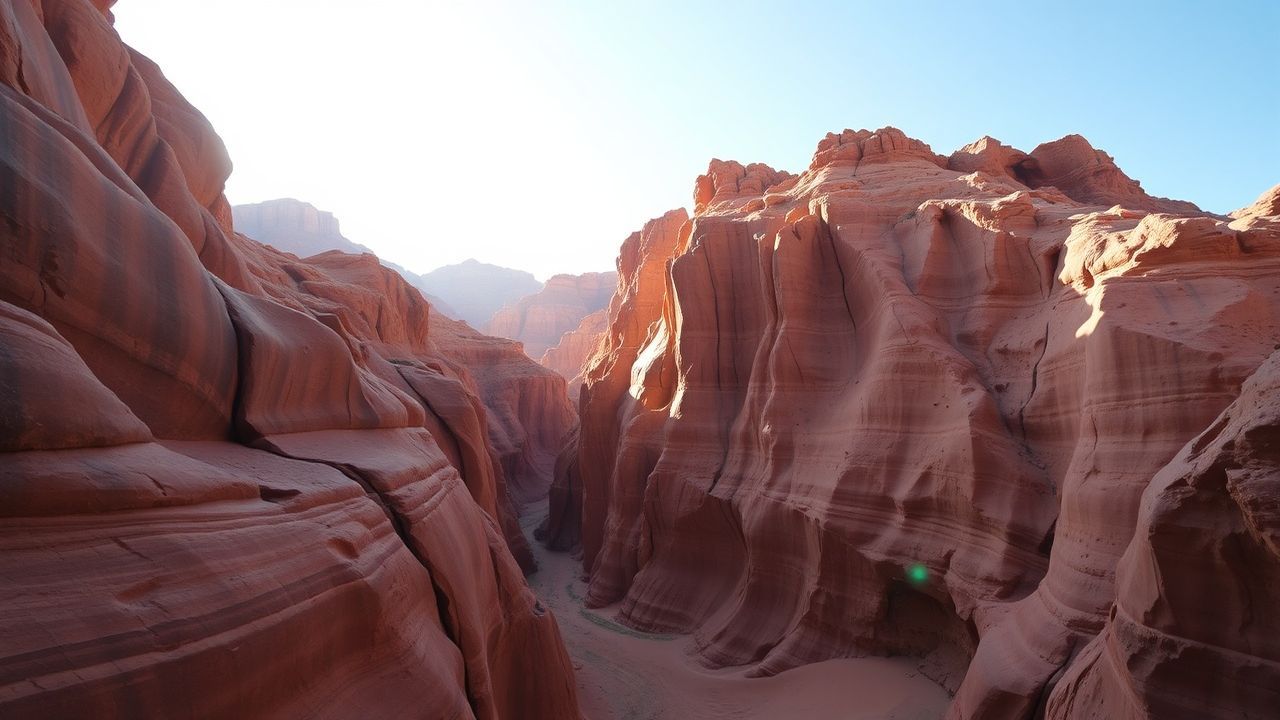 Exquisite Slot Canyon Narrow Glow