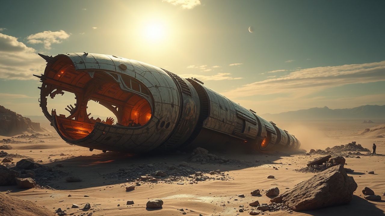 Phenomenal Crashed Alien Ship Ruins