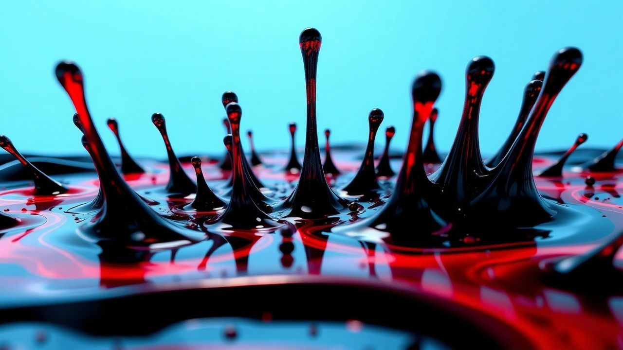 Pristine Ferrofluid Spikes Glossy