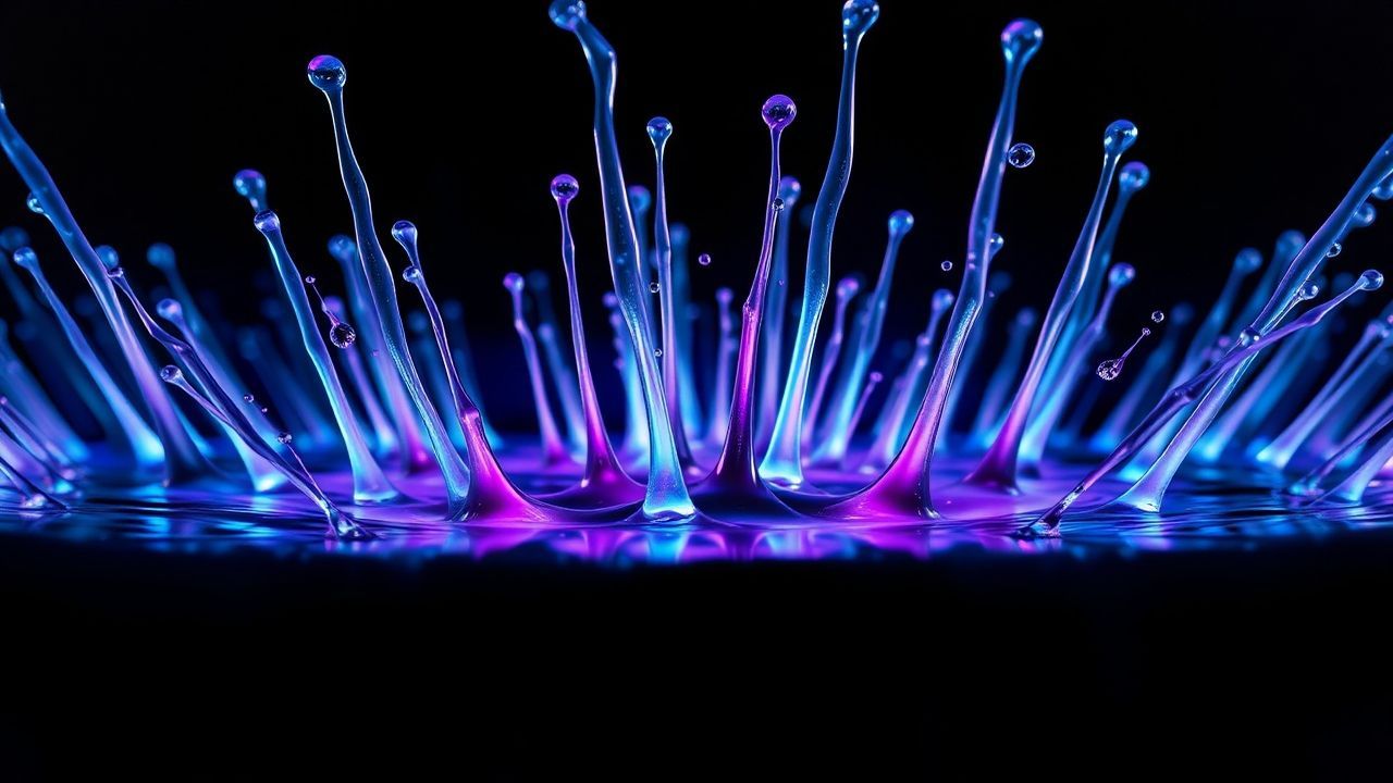 Dazzling Ferrofluid Spikes Glossy