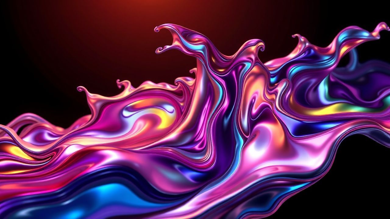 Awe-Inspiring Fluid Simulation Metallic