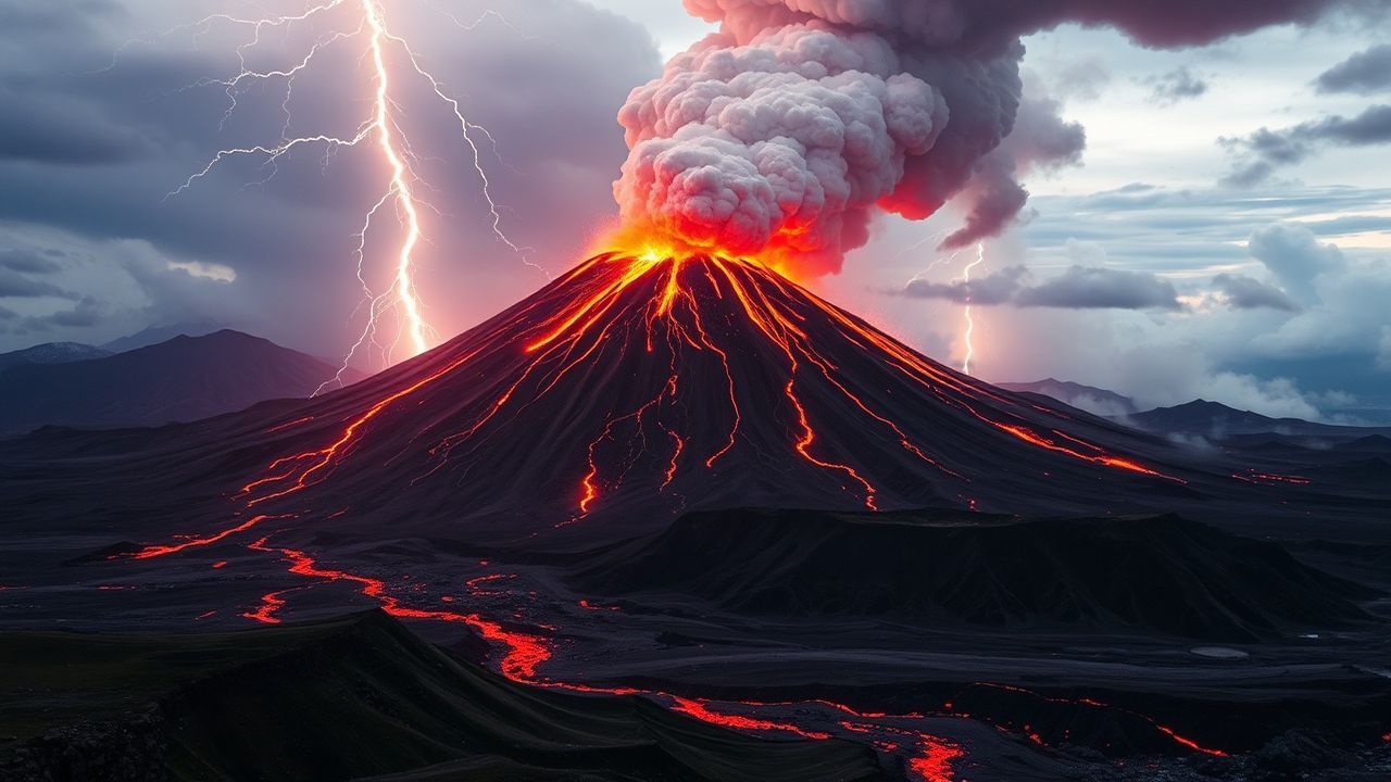 Extraordinary Volcanic Lightning Eruption