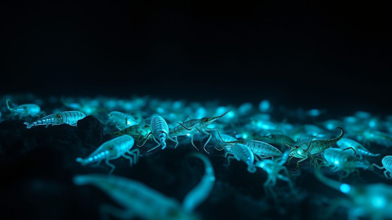 Haunting Bioluminescent Deep Creatures Glow