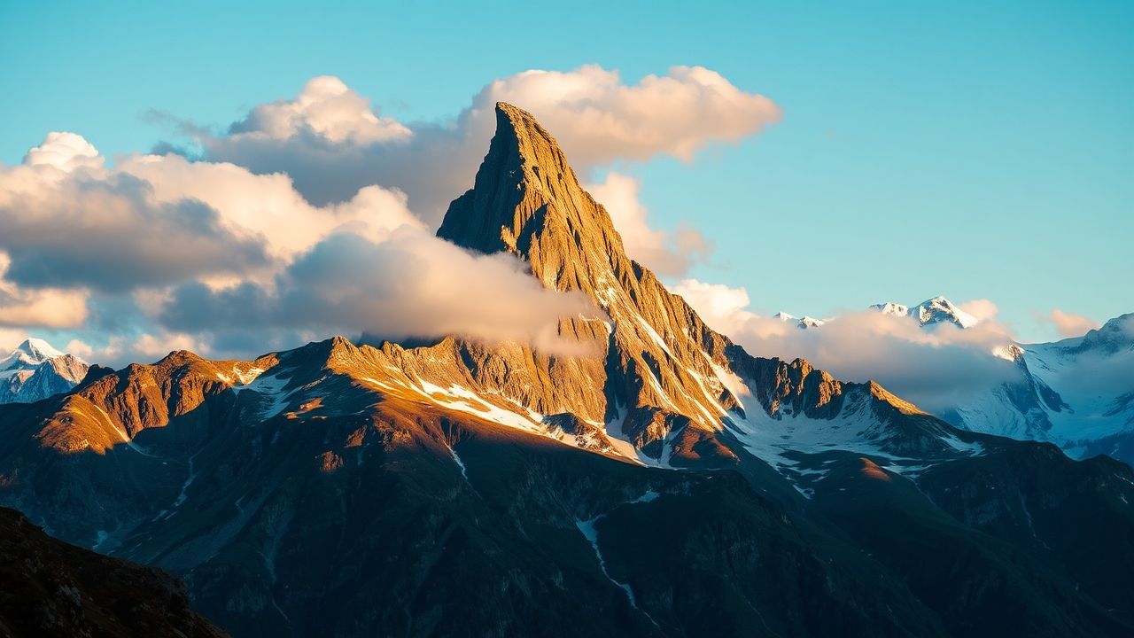 Vivid Matterhorn Pyramid Peak Drama