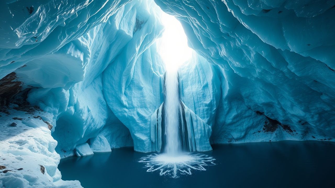 Sublime Ice Cave Interior Crystal