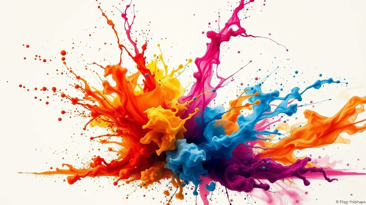 Vivid Paint Explosion Freeze