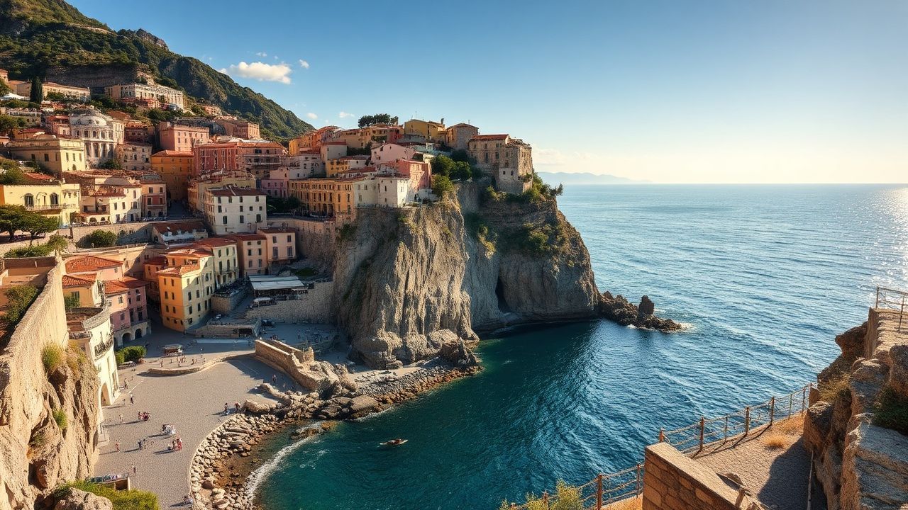 Enchanted Amalfi Coast Coast Colorful Drama