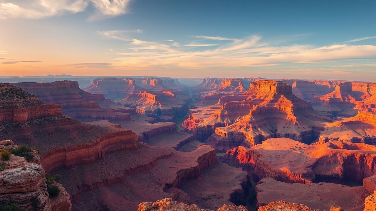 Cosmic Grand Canyon Red at Sunrise