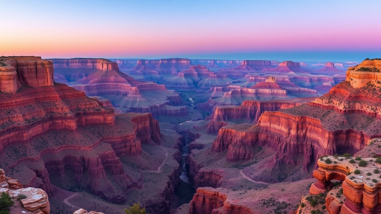 Vivid Grand Canyon Red at Sunrise