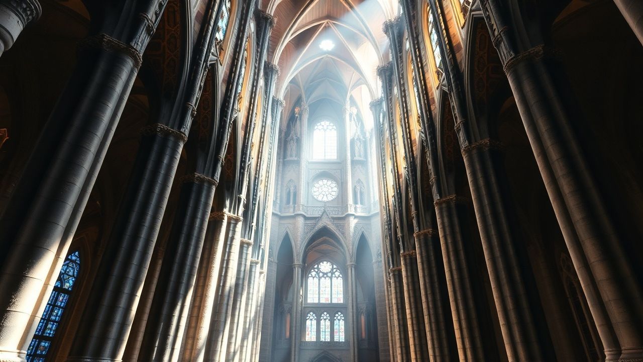 Ornate Sagrada Familia Interior