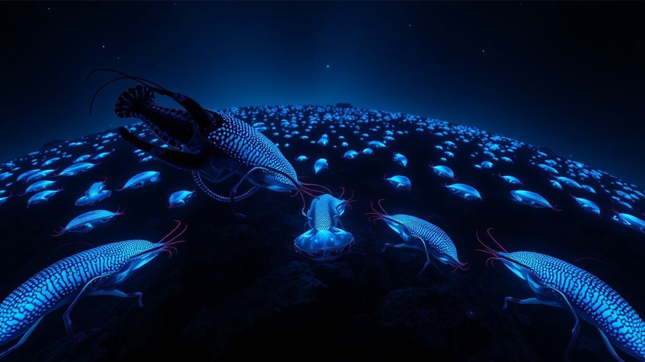Magnificent Bioluminescent Deep Creatures Glow