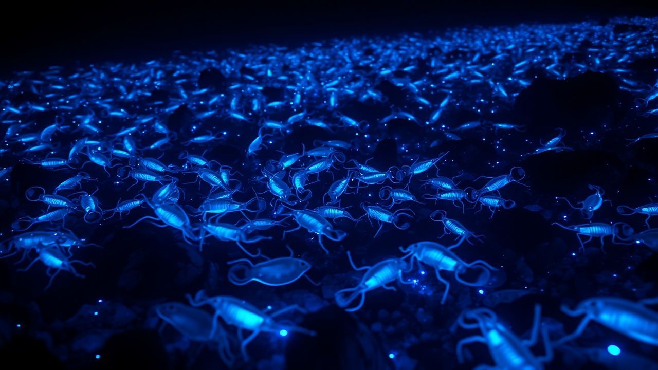 Stellar Bioluminescent Deep Creatures Glow