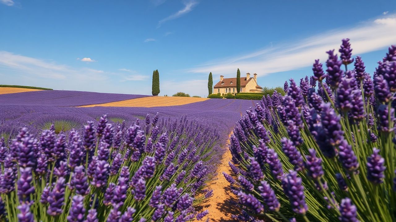 Dramatic Provence Lavender Farmhouse in Summer