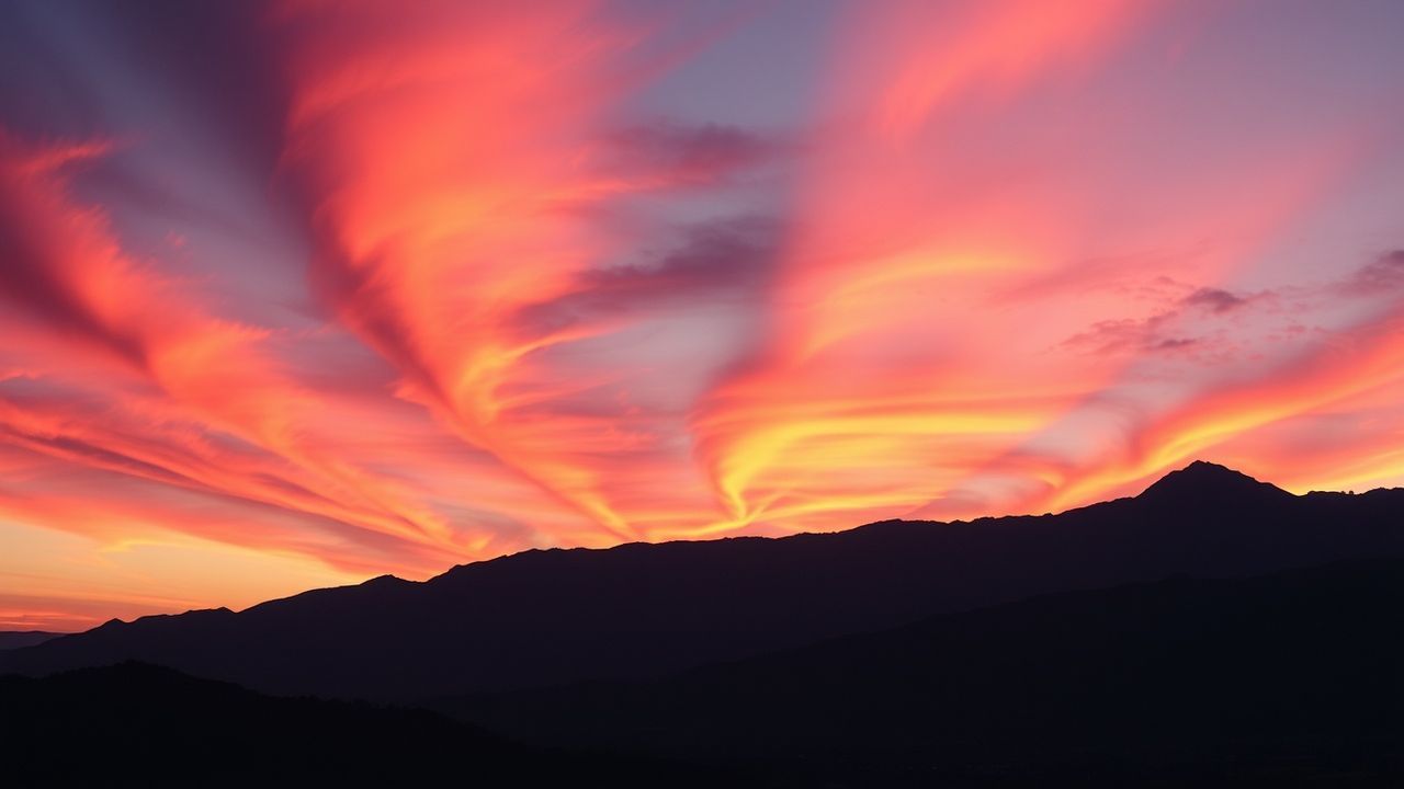 Legendary Fire Sky Orange at Sunset