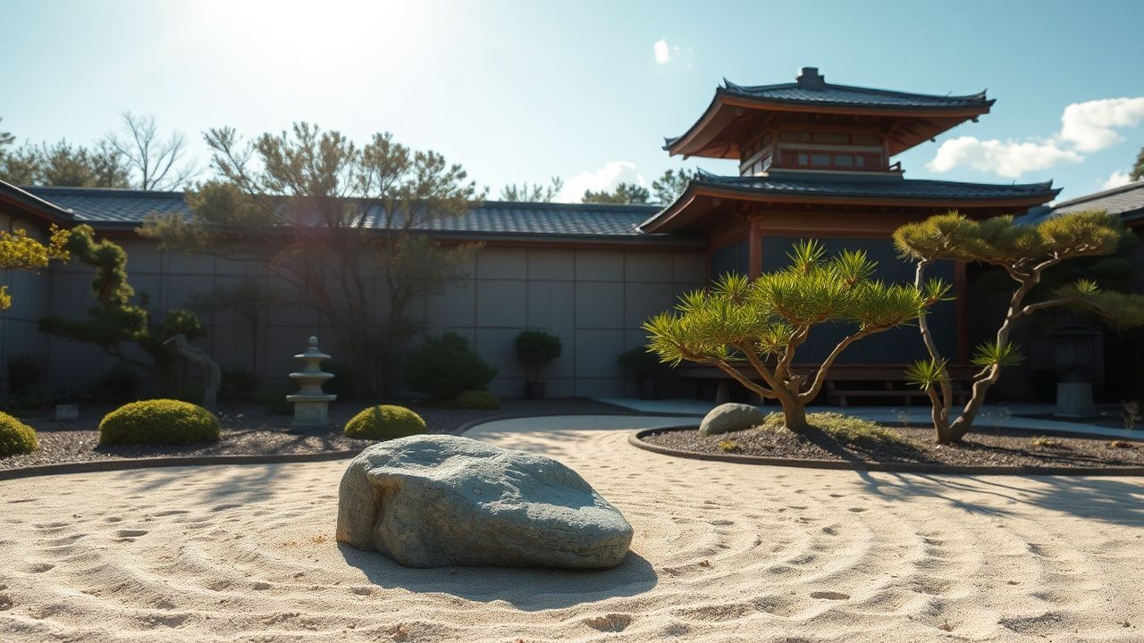 Resplendent Zen Garden Raked Serenity