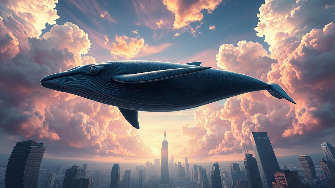 Spectacular Whale Flying City