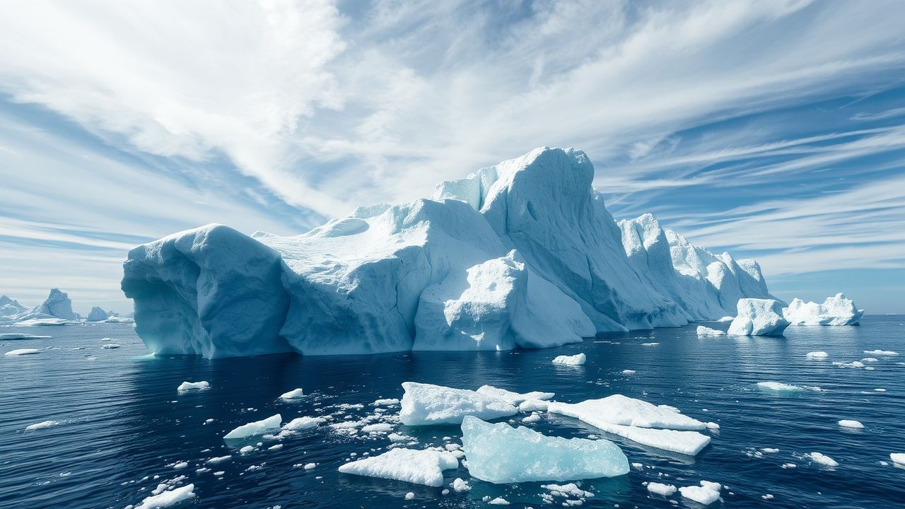 Celestial Iceberg Sculpture Floating