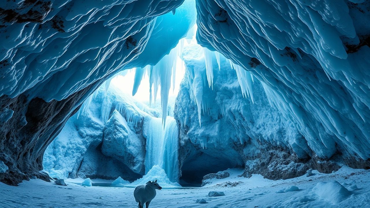 Stellar Ice Cave Interior Crystal