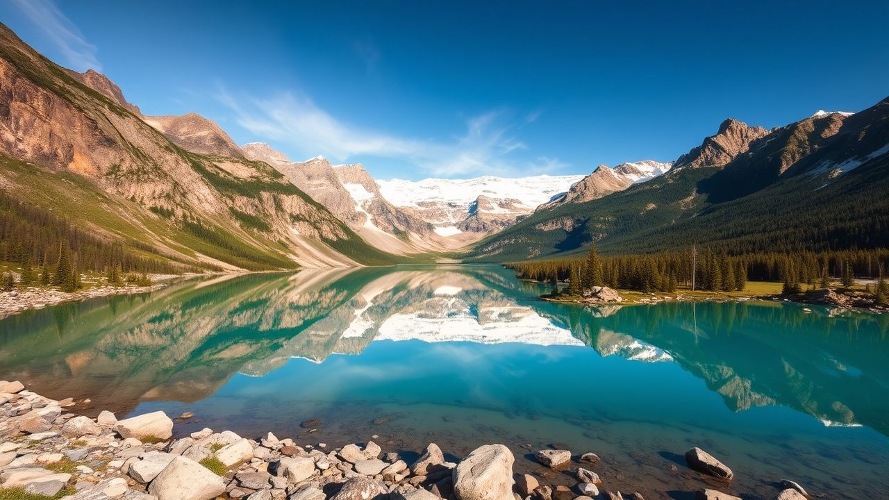 Mystical Canadian Rockies Moraine Reflections