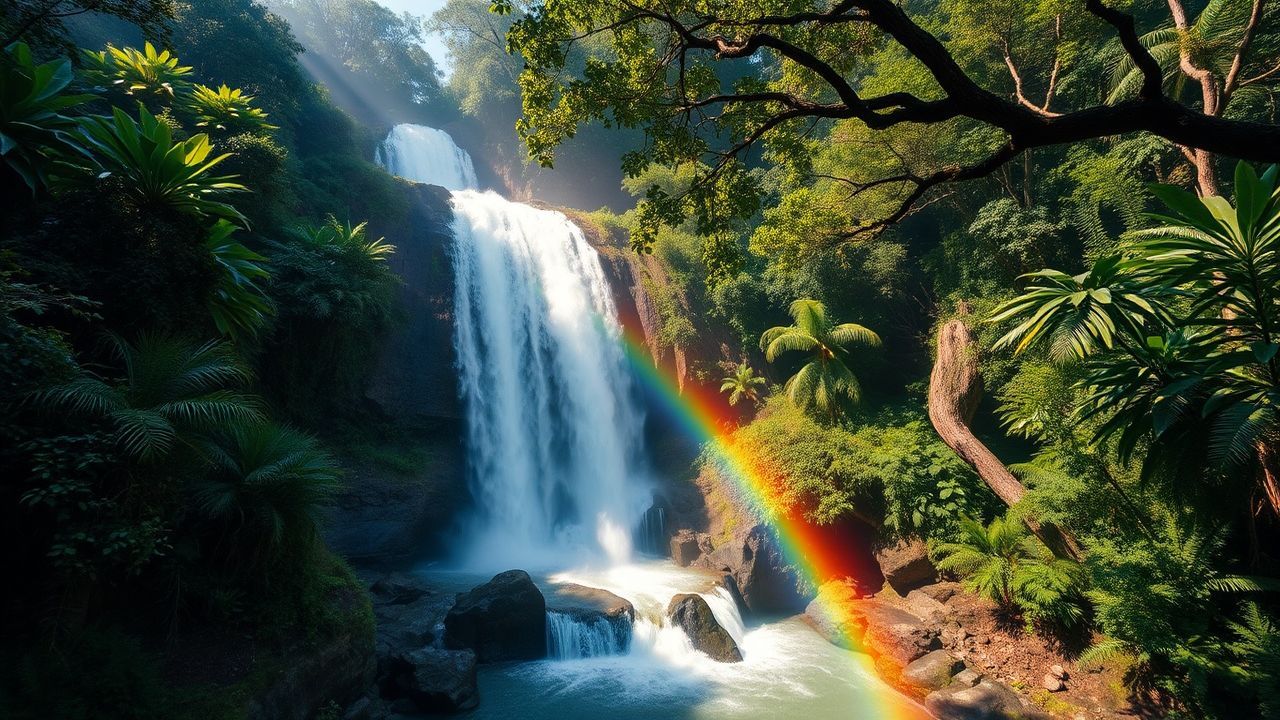 Legendary Jungle Waterfall Hidden in the Mist