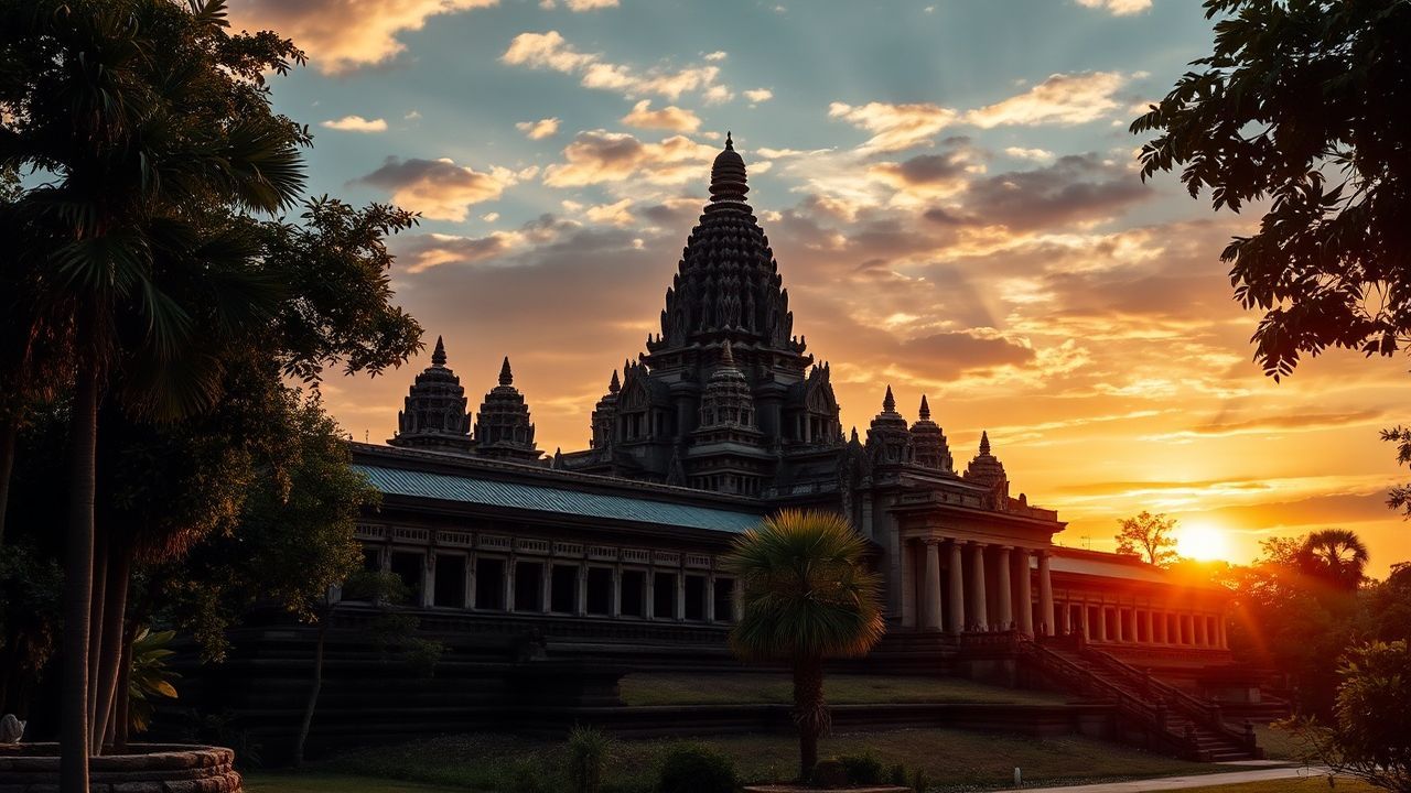 Captivating Angkor Wat Wat Temple at Sunrise