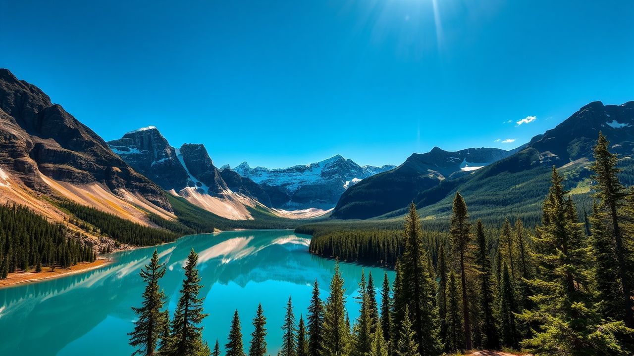 Majestic Canadian Rockies Moraine Reflections