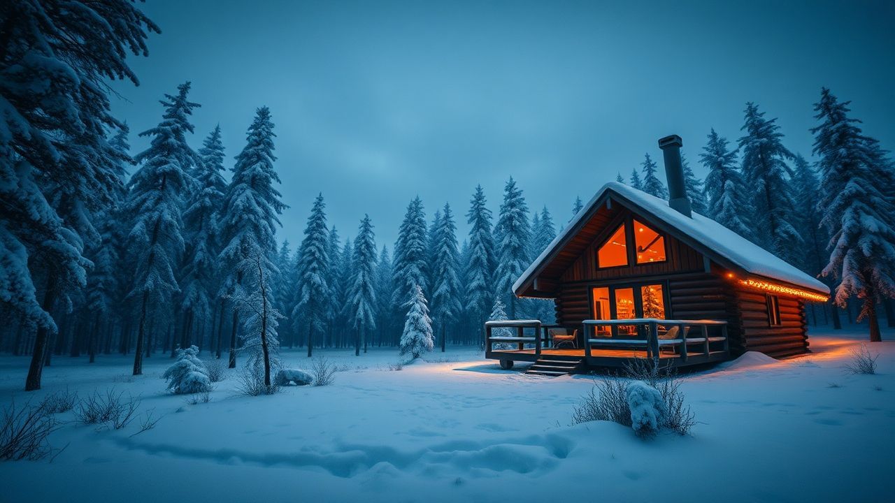 Awe-Inspiring Scandinavian Cabin Isolation in Winter