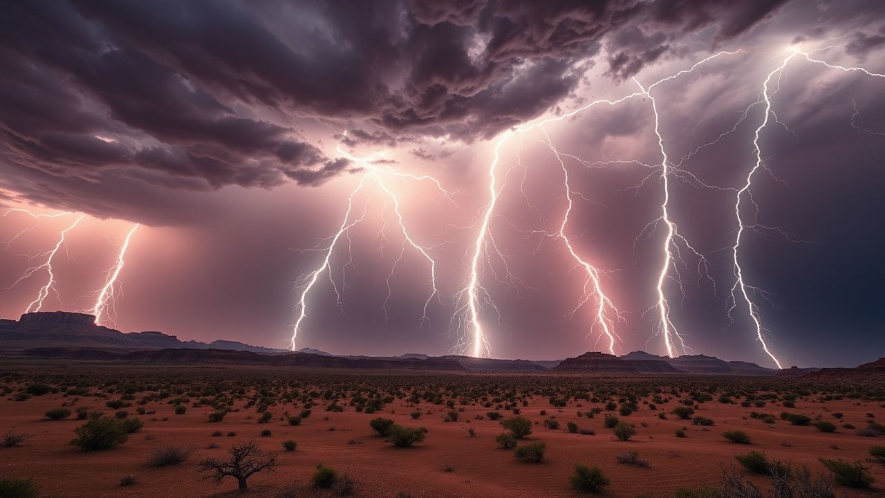 Enchanted Lightning Multiple Bolts Storm