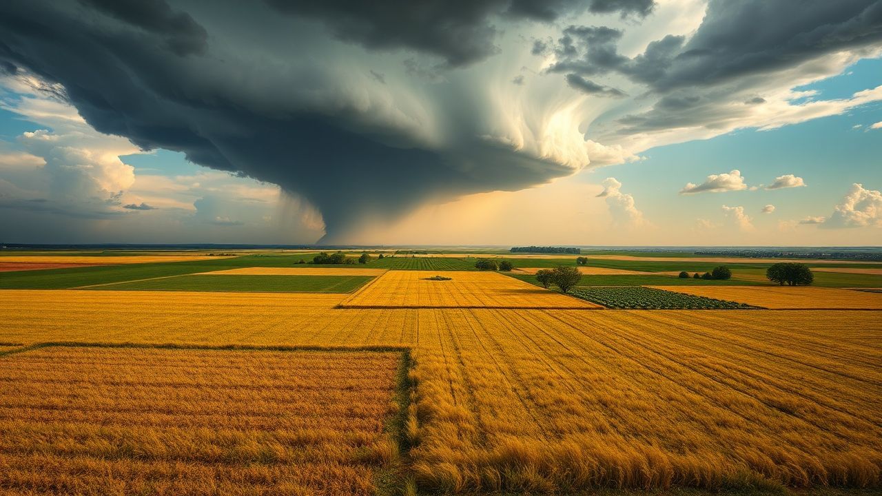 Cosmic Tornado Supercell Structure Drama