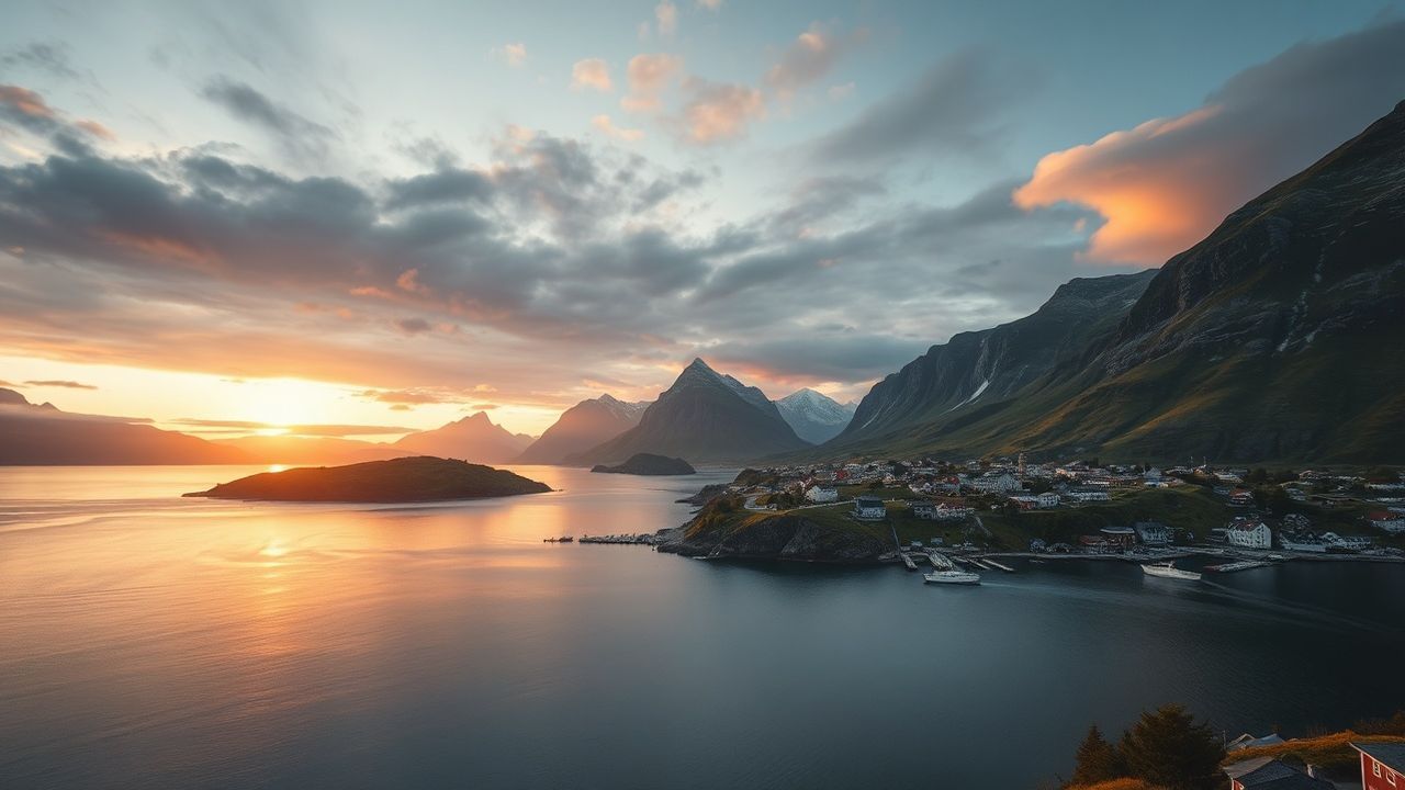 Golden Norway Lofoten Islands Drama