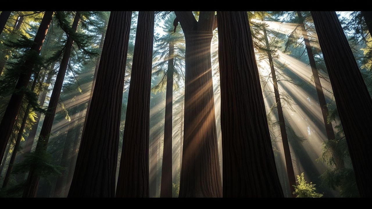Stunning Redwood Forest Cathedral Ruins