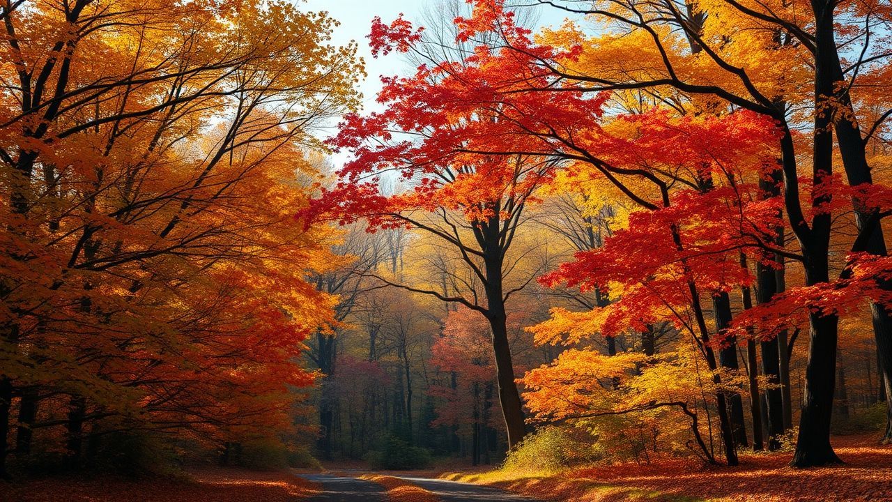 Immense Forest Explosion Colors in Autumn