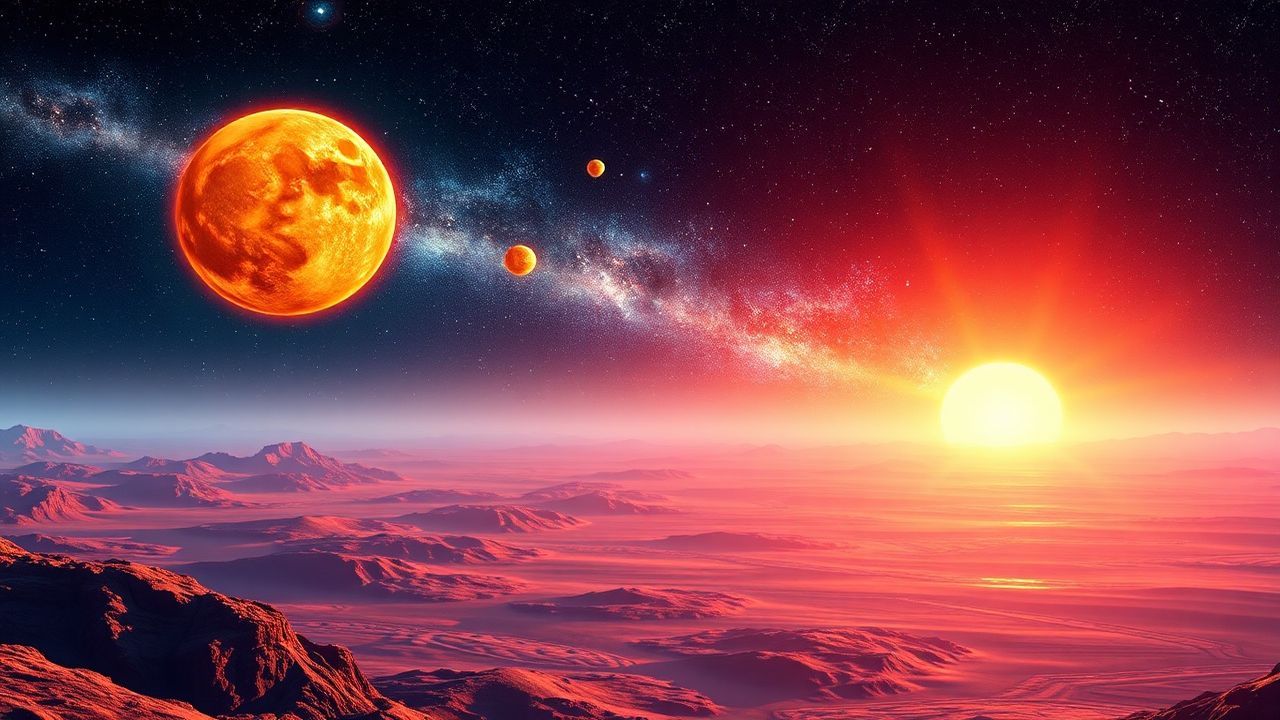 Cosmic Binary Star System