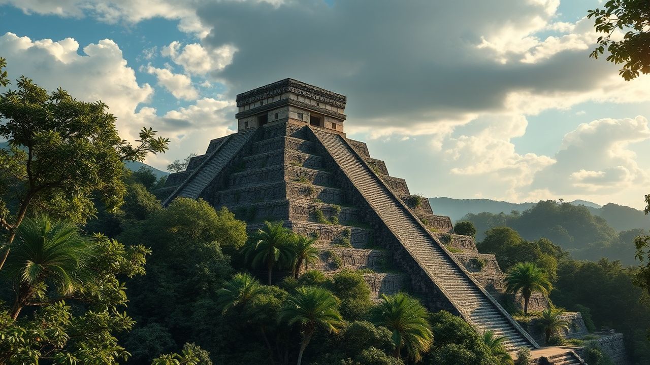 Awe-Inspiring Mayan Pyramid Jungle Ruins